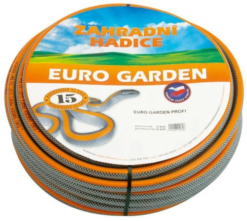 Hadice EURO Garden PROFI 1/2" neprůhledná, 25m