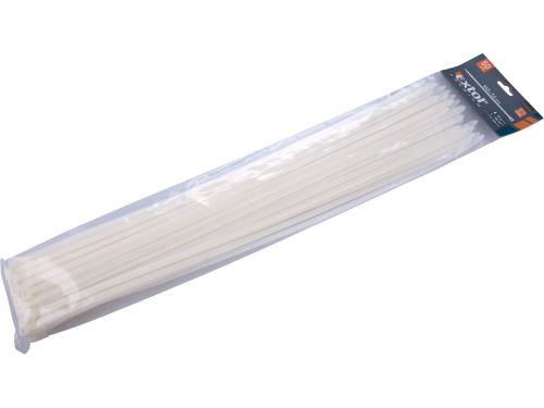 Pásky stahovací na kabely bílé, 540x7,6mm, 50ks, Extol 8856122