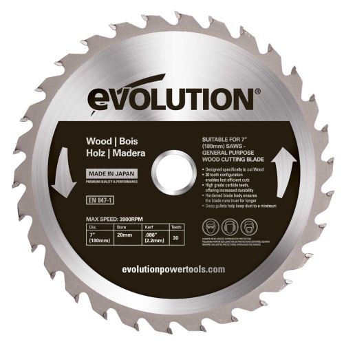 Kotouč Evolution EV018030, 180x20mm, 30zubů, na dřevo