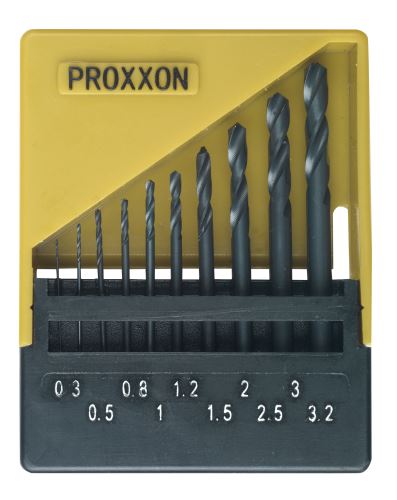 Sada Proxxon vrtáků - 10 ks (0,3-3,2 mm)