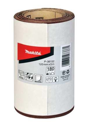 Brusný papír Makita P-38152, 120mm neděrovaný, K180 role 5m