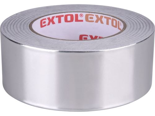 Páska lepící ALU, hliníková, 50mm x 50m tl. 0,03mm, akryl. lepidlo, Extol 8856332