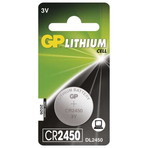 Baterie GP CR2450 knoflíková, 3V, 1ks