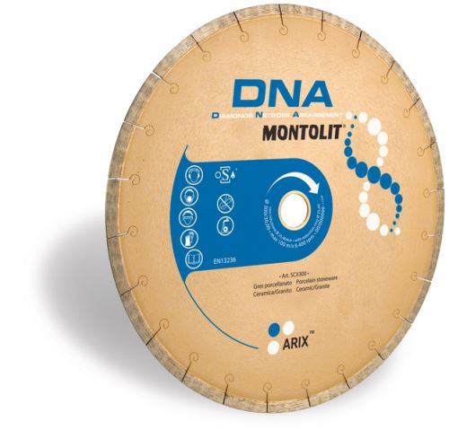 Celoobvodový diamantový kotouč 180mm, DNA, Montolit SCX180