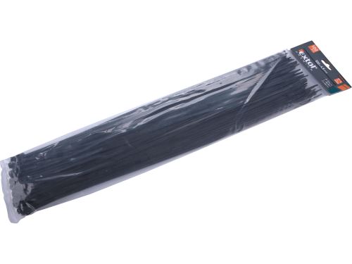 Pásky stahovací na kabely černé, 500x4,8mm, 100ks, Extol 8856168