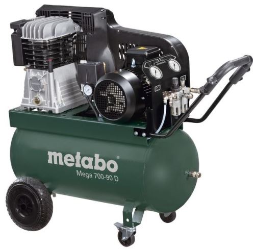Olejový kompresor Metabo Mega 700-90 D, 90l
